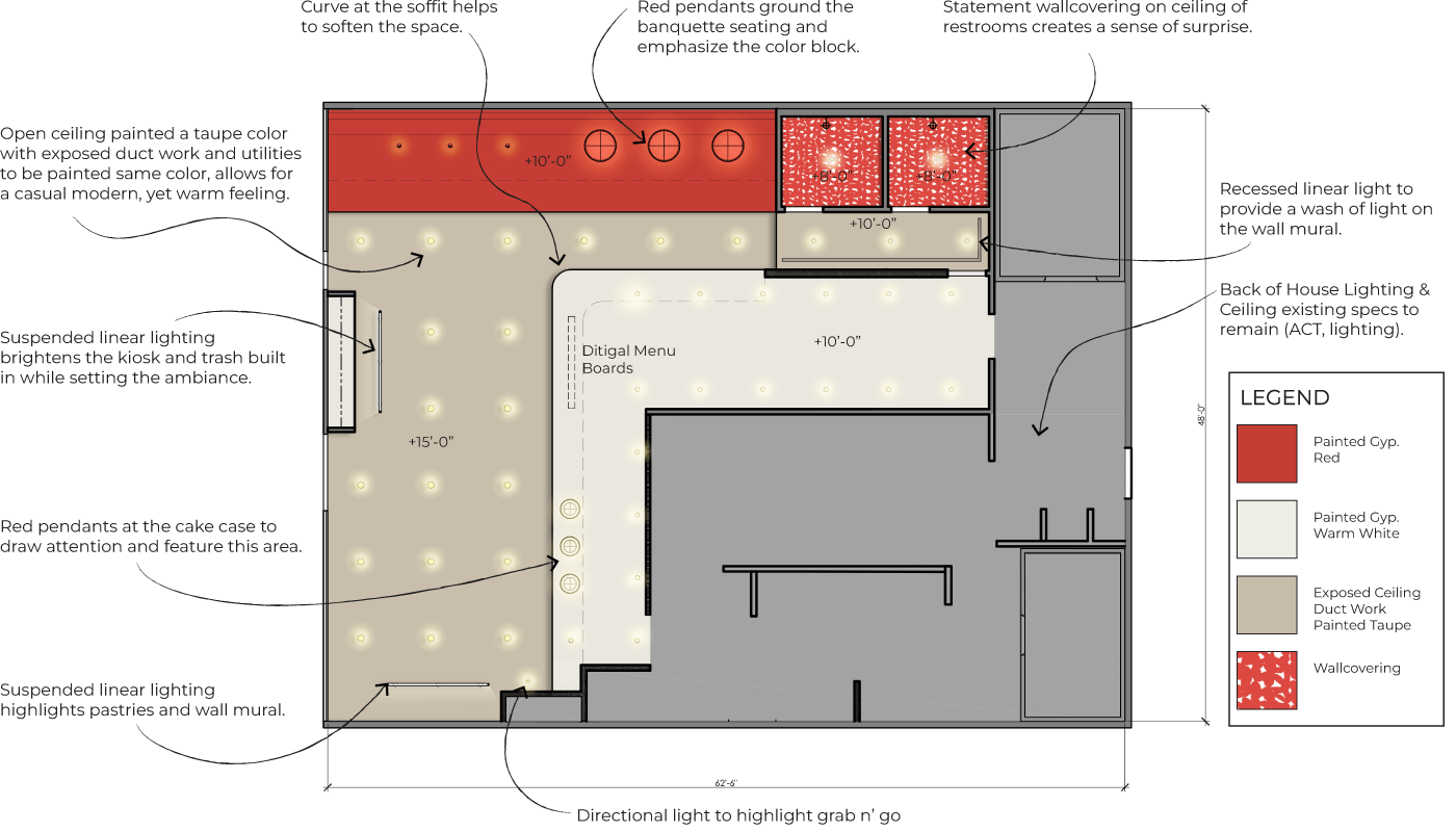 Reflected Ceiling Plan for 85C Prototype Design