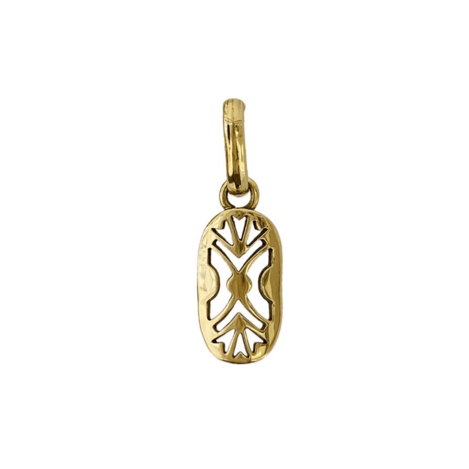 Pendentif Dance Shield Female, or 9K, petit modèle