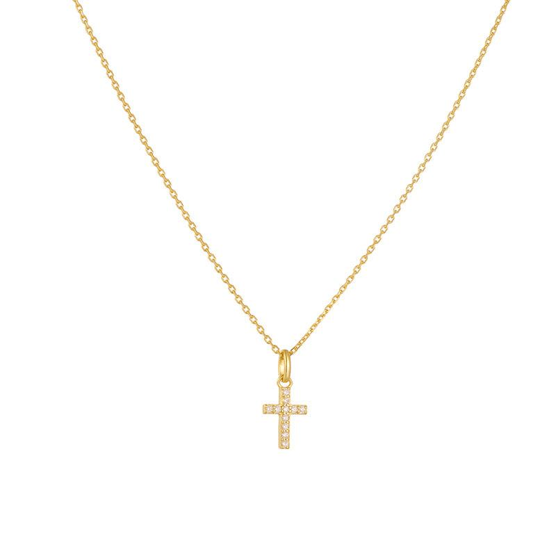 Diamante Cross & Chain