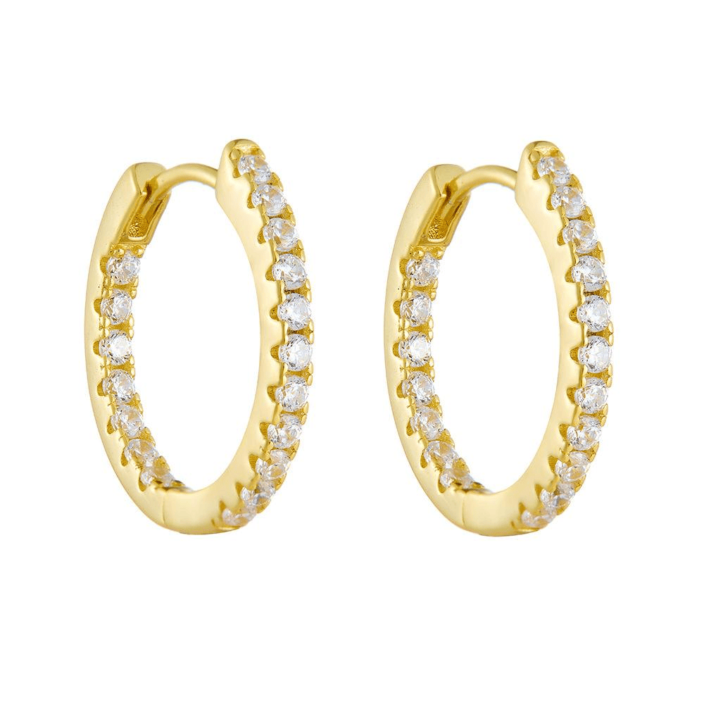 Cercle de Lumière Pavé Hoop Earrings