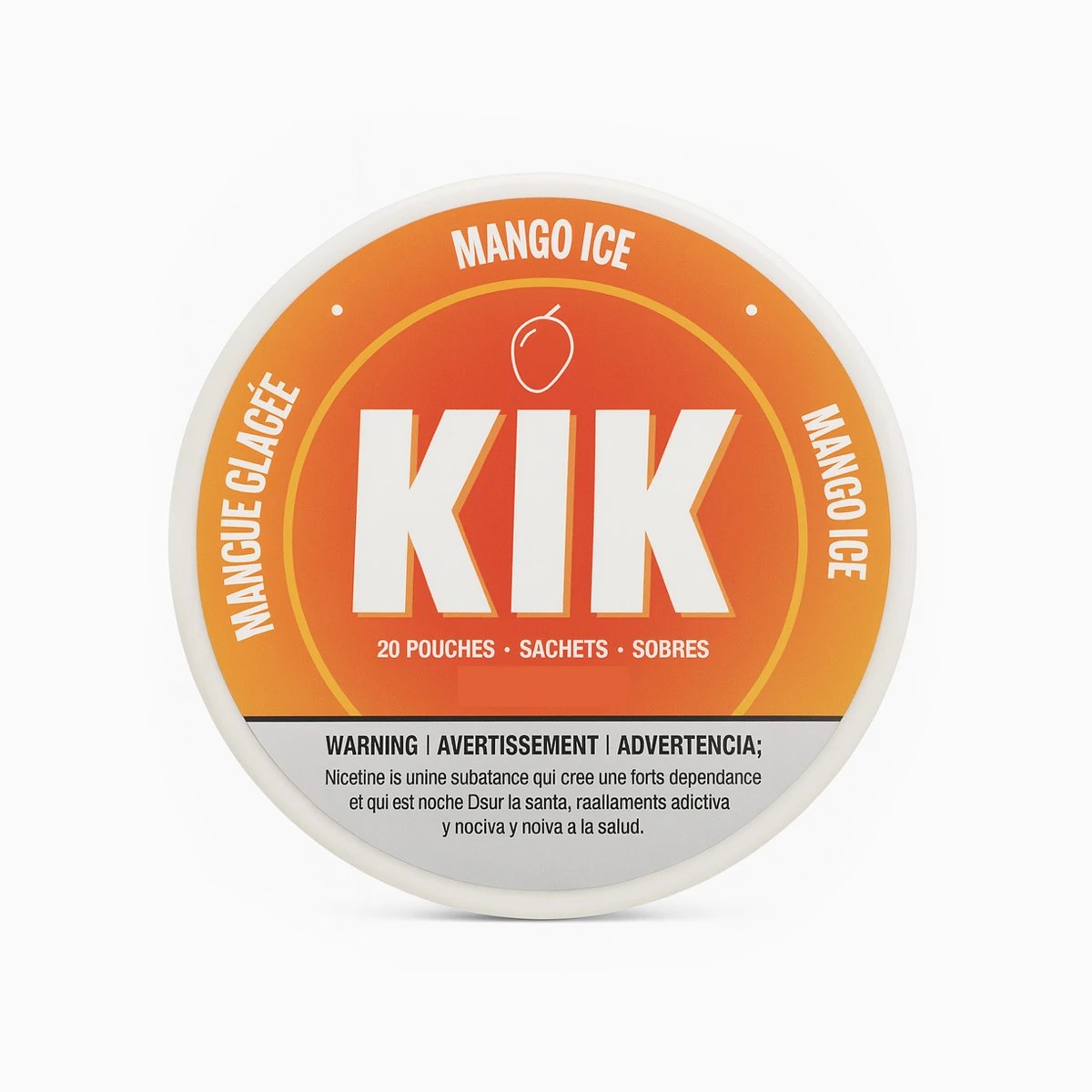 KIK – Mango Ice 30 mg/g · Nicotine Pouches (Snus) · 20 sachets