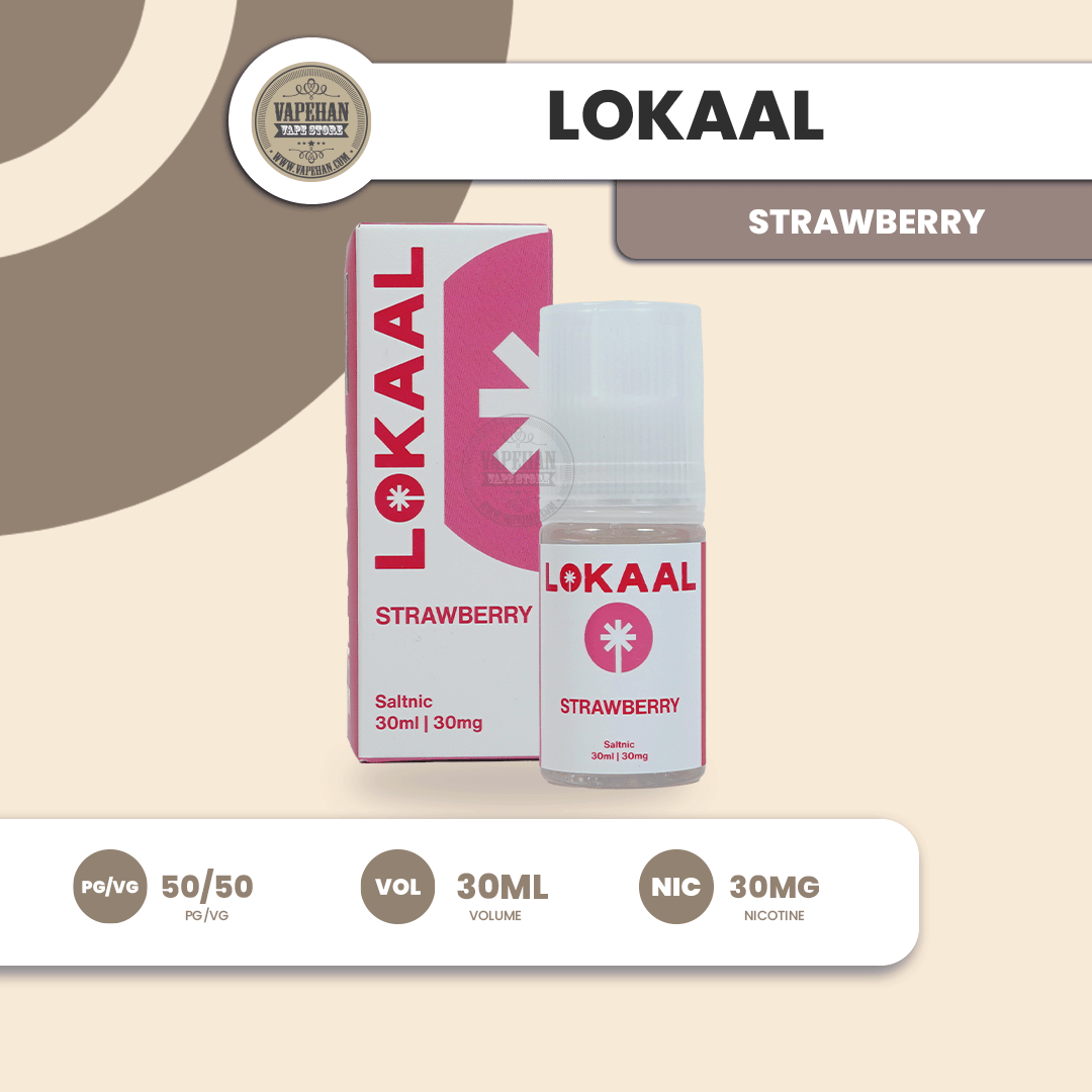 LOKAAL SALT – STRAWBERRY 30ML – 30MG