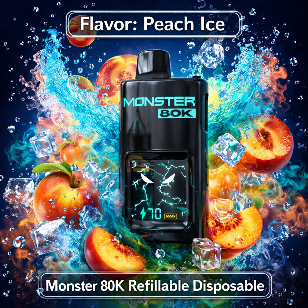 Vape descartável recarregável Monster 80K