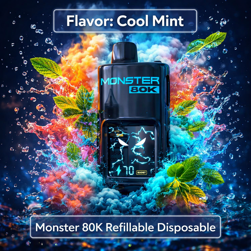 Vape descartável recarregável Monster 80K