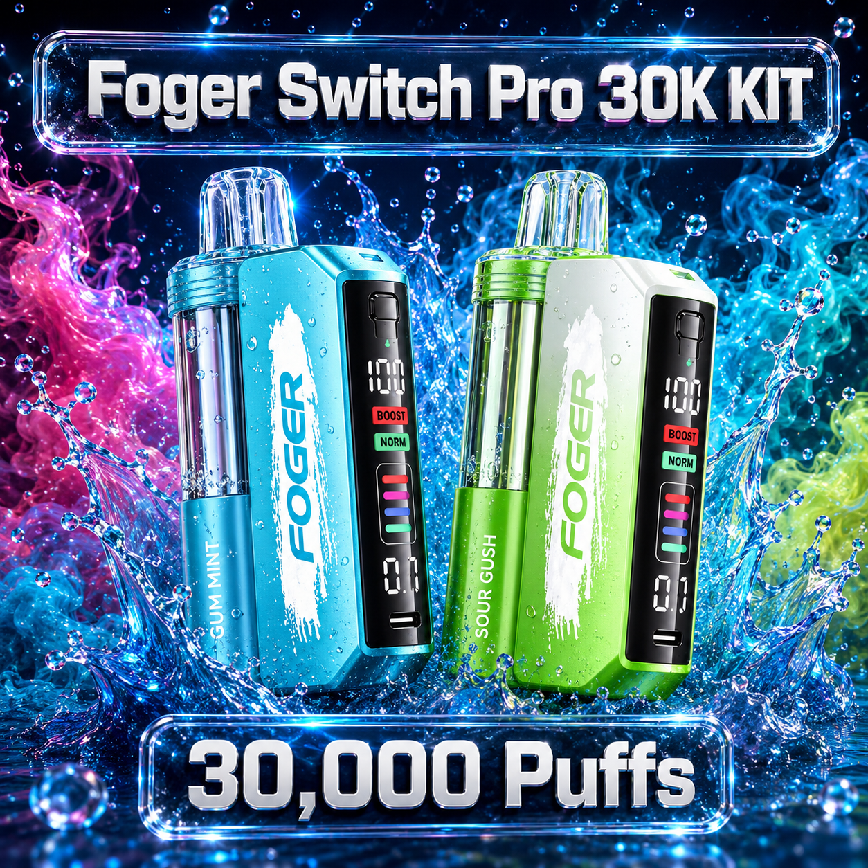 KIT Foger Switch Pro 30K EM CONFORMIDADE COM O TEXAS DISPONÍVEL