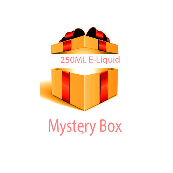 Mystery E-Liquid Surprise Box – 250 ml + Nic Shots v ceně