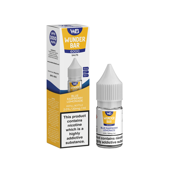 Wunderbar 6000 Salts 20 mg nikotínového vape šťavy – 10 ml MTL Friendly Flavors