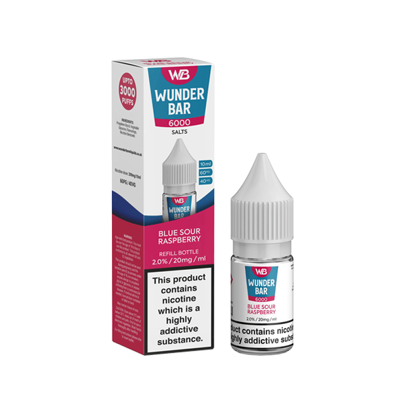 Wunderbar 6000 Salts 20 mg nikotínového vape šťavy – 10 ml MTL Friendly Flavors