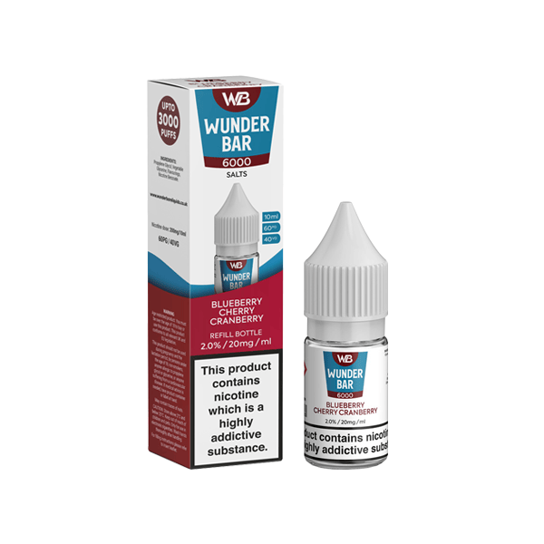 Wunderbar 6000 Salts 20 mg nikotínového vape šťavy – 10 ml MTL Friendly Flavors