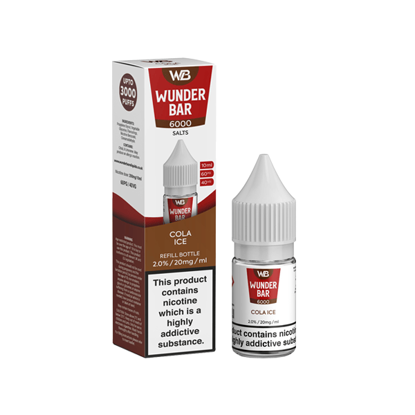 Wunderbar 6000 Salts 20 mg nikotínového vape šťavy – 10 ml MTL Friendly Flavors