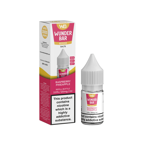 Wunderbar 6000 Salts 20 mg nikotínového vape šťavy – 10 ml MTL Friendly Flavors
