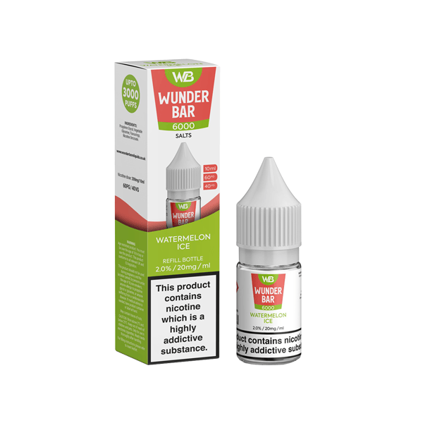 Wunderbar 6000 Salts 20 mg nikotínového vape šťavy – 10 ml MTL Friendly Flavors