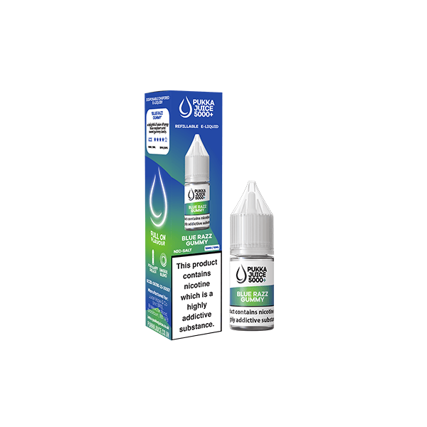 Pukka Juice 5000+ 10ml Nikkelsool - 20mg (50VG/50PG) Vaping E-Liquid