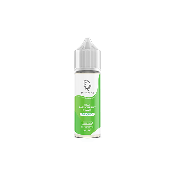 Nikotinfri EFFIN Juice 50 ml Shortfill - Anpassningsbar 50VG/50PG-blandning