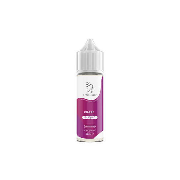 Nikotinfri EFFIN Juice 50 ml Shortfill - Anpassningsbar 50VG/50PG-blandning