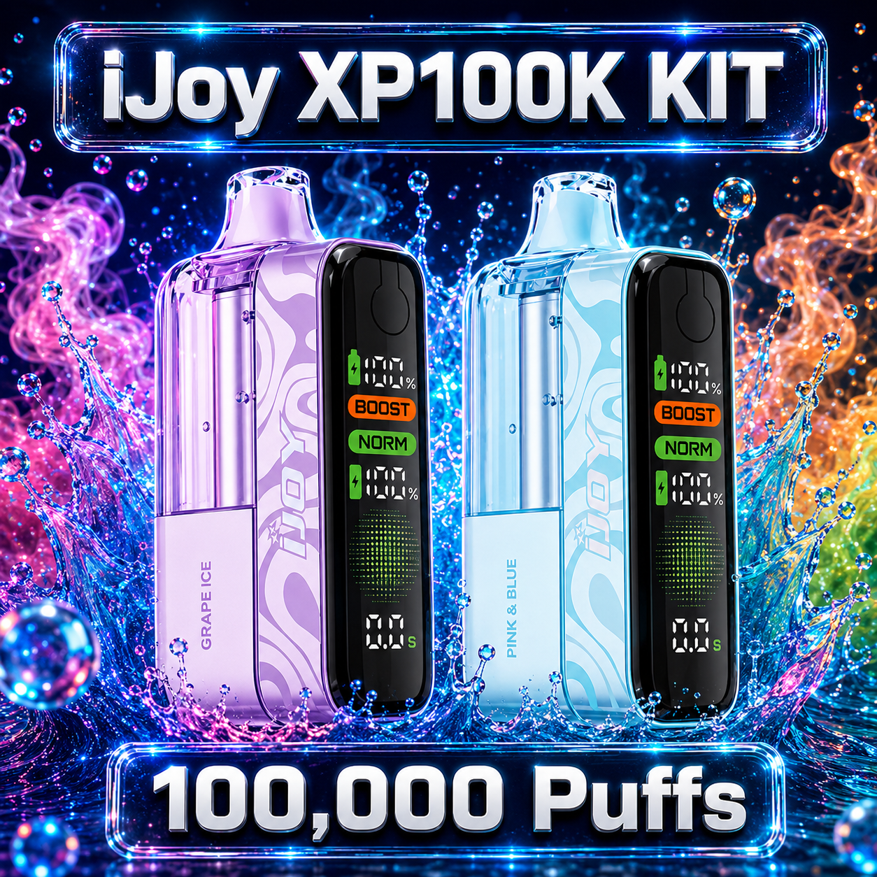 Kit descartável recarregável iJoy XP100K EM CONFORMIDADE COM A LEGISLAÇÃO DO TEXAS