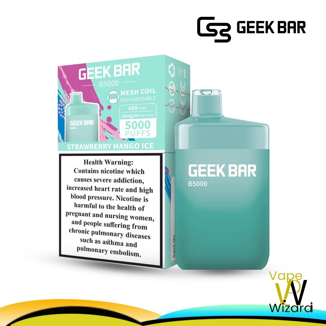 STRAWBERRY MANGO ICE GEEK BAR B5000