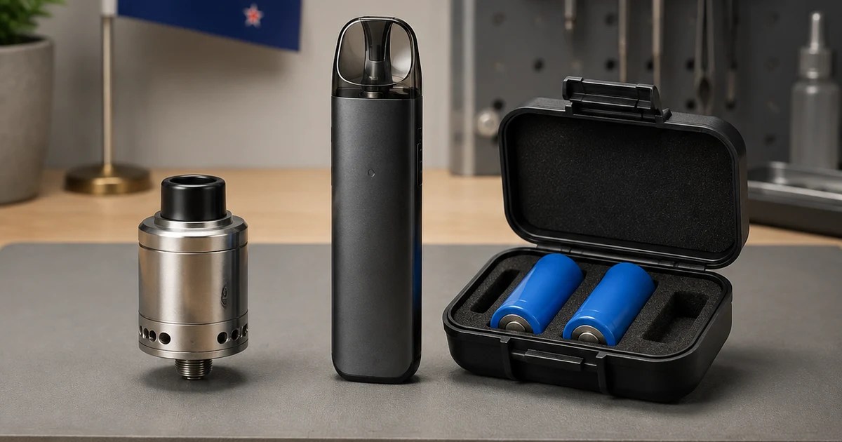 Editorial illustration for rda vape nz guide device differences and safety boundaries
