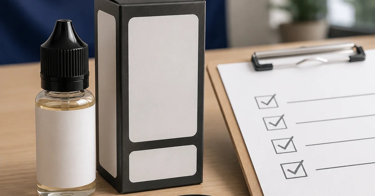 Editorial illustration for vape labels nz adult buyer verification checklist