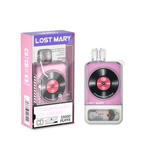 LOST MARY CD 12K PUFFS Strawberry Ice Cream