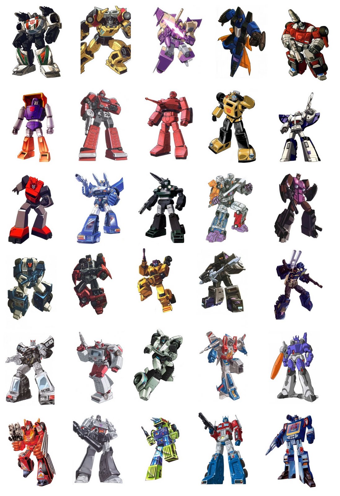 Трансформеры имена и фото