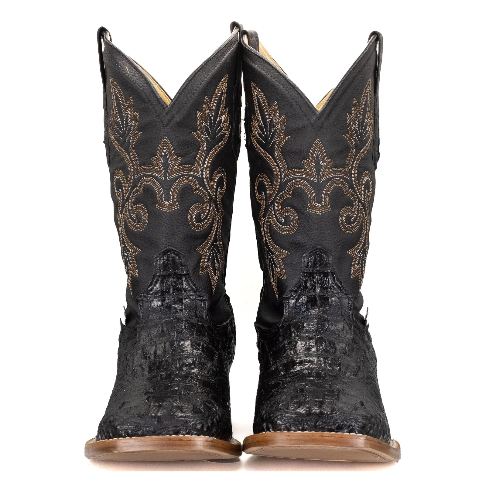 BOTA VAQUERO SM HORMA RODEO IMIT. COCODRILO NEGRO