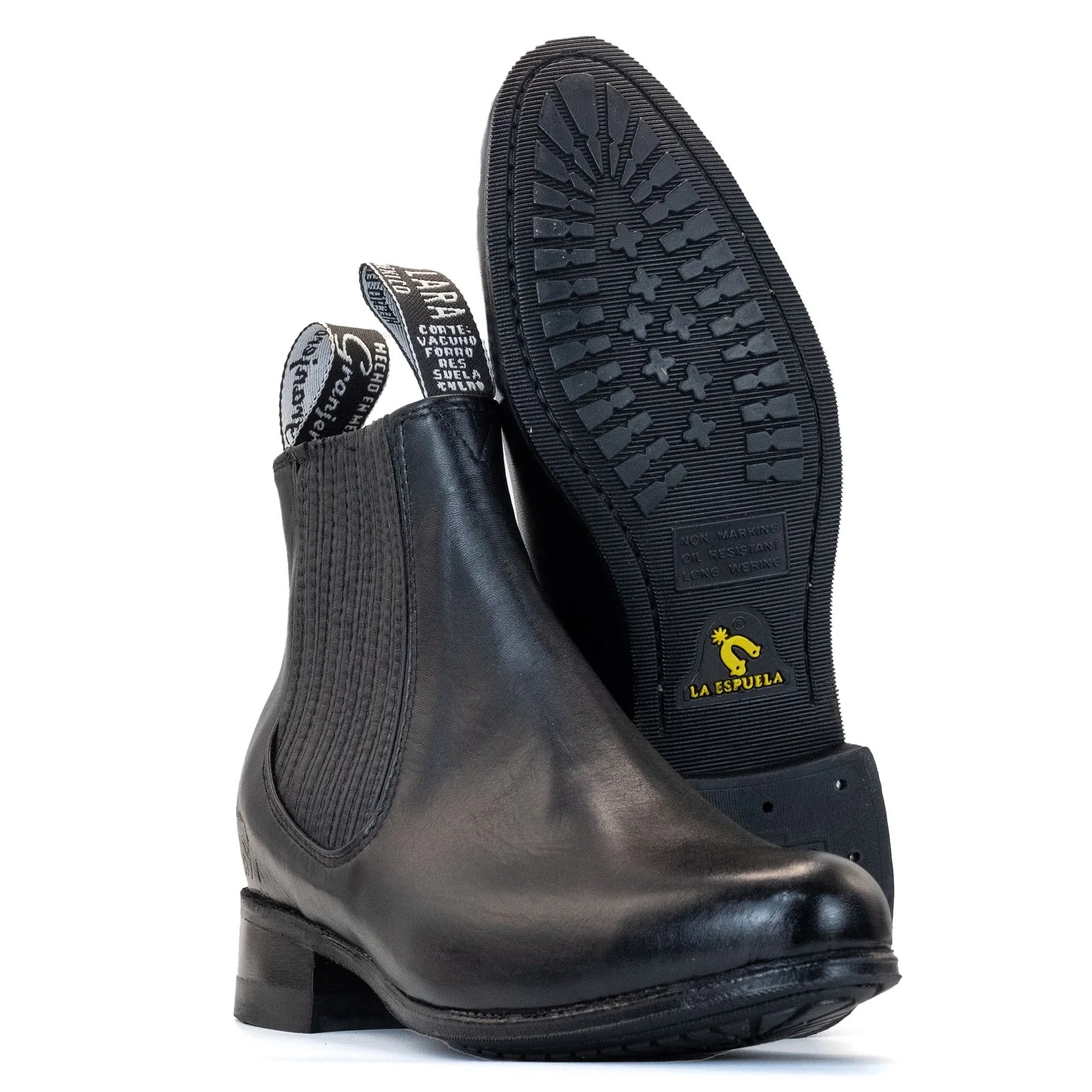 BOTIN ESPUELA CHARRO NEGRO