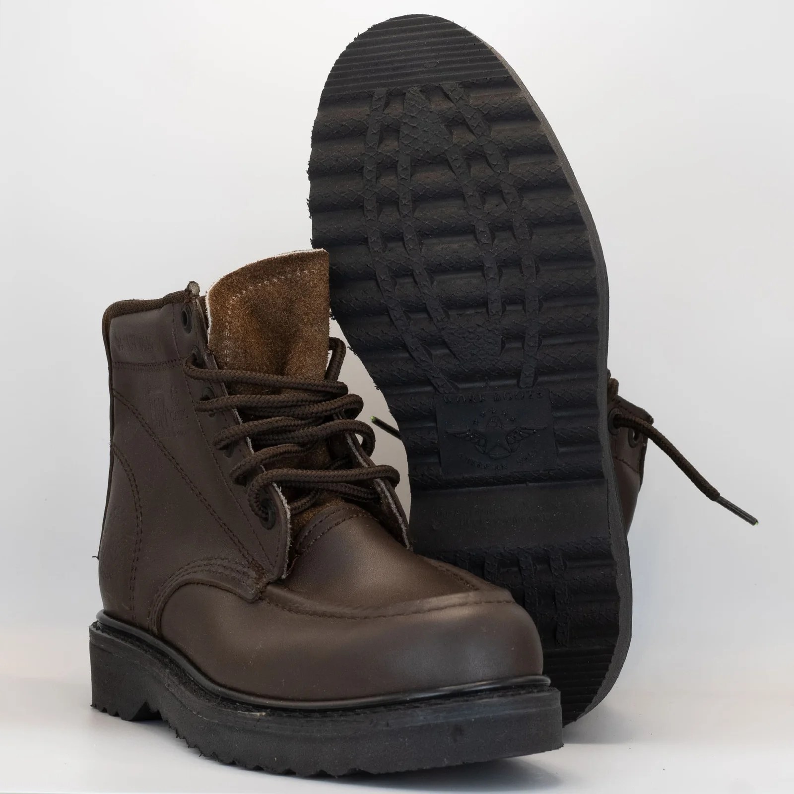 BOTA DE TRABAJO A. WELT DE AGUJETA TABACO