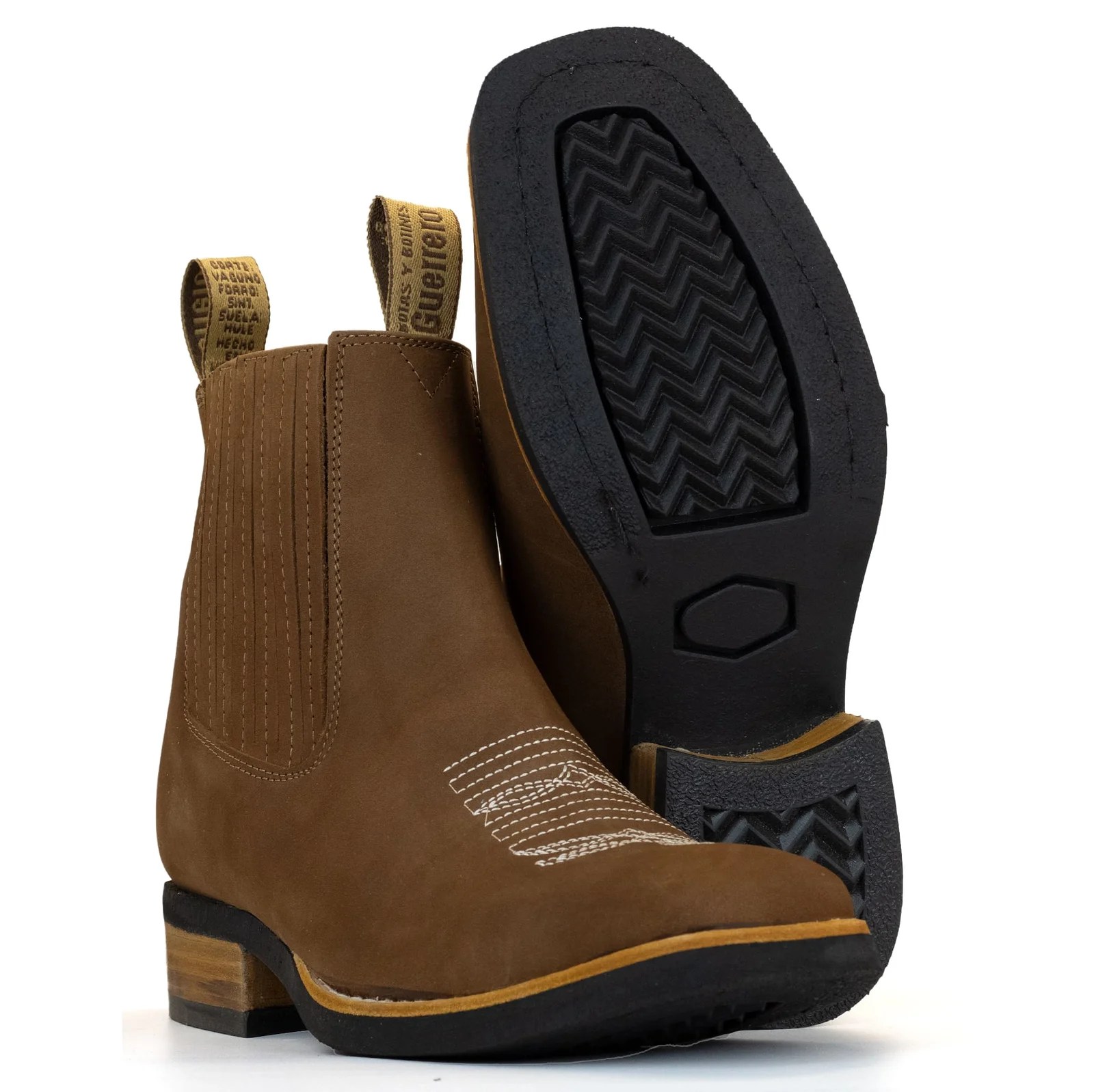 BOTIN GUERRERO CUADRADO NOBUCK ORO