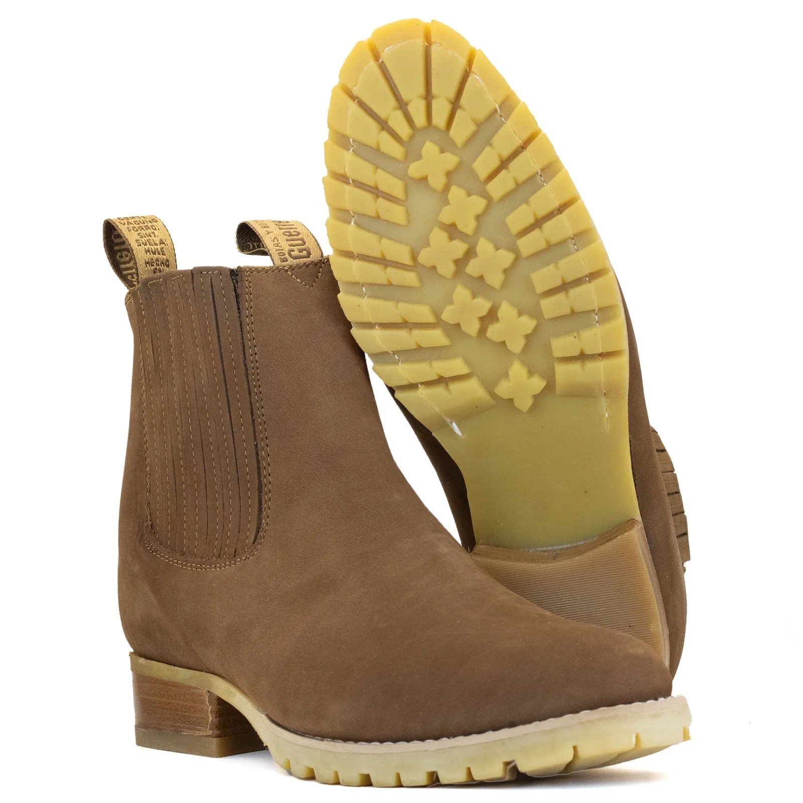 BOTIN GUERRERO REDONDO NOBUCK  ORO