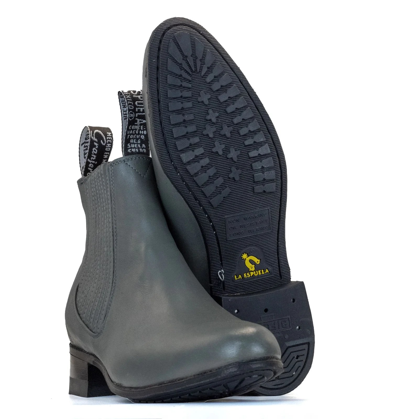 BOTIN ESPUELA CHARRO GRIS