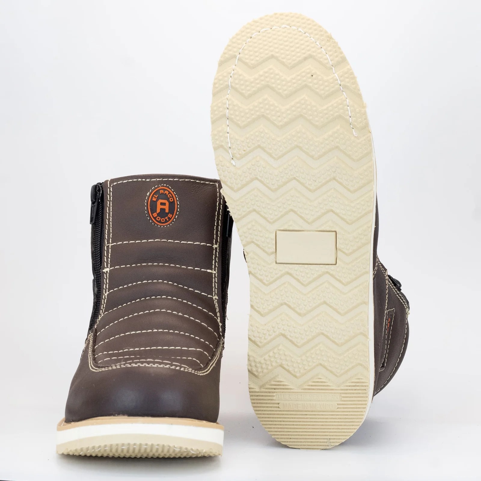 BOTA DE CASUAL CON CIERRE CAFE