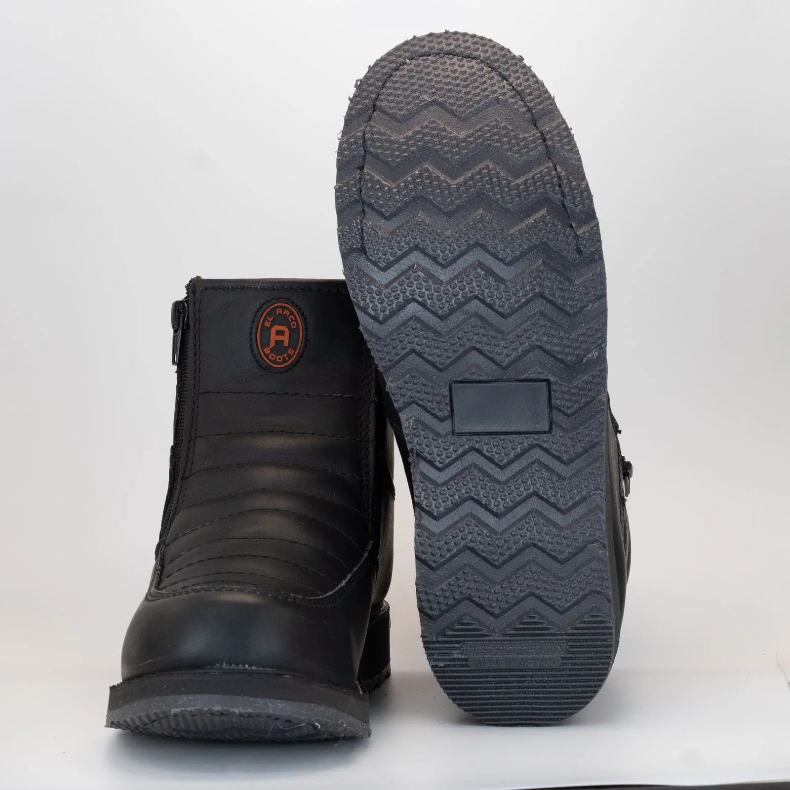 BOTA DE CASUAL CON CIERRE NEGRO