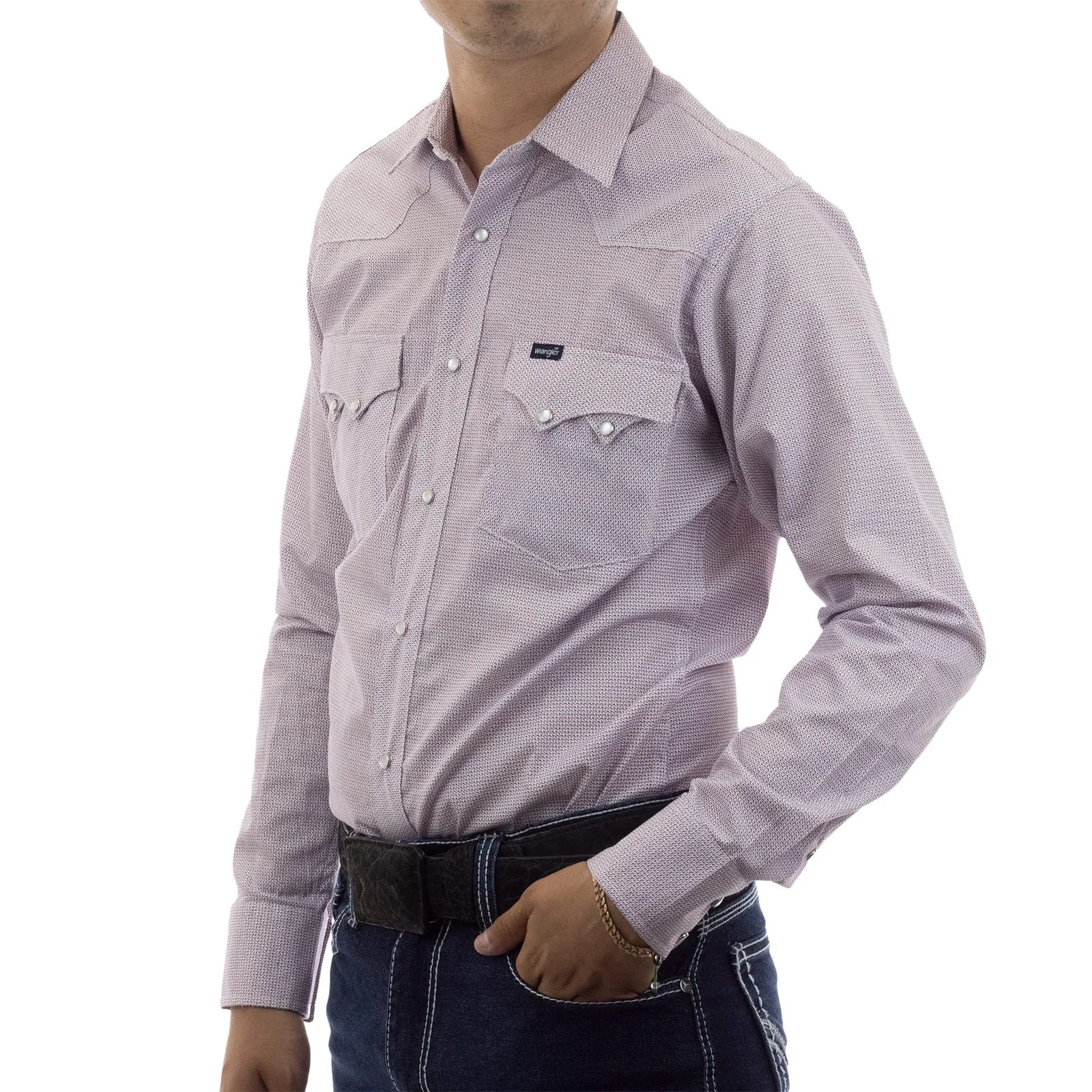 CAMISA VAQUERA MANGA LARGA WRANGLER HOMBRE ROJO