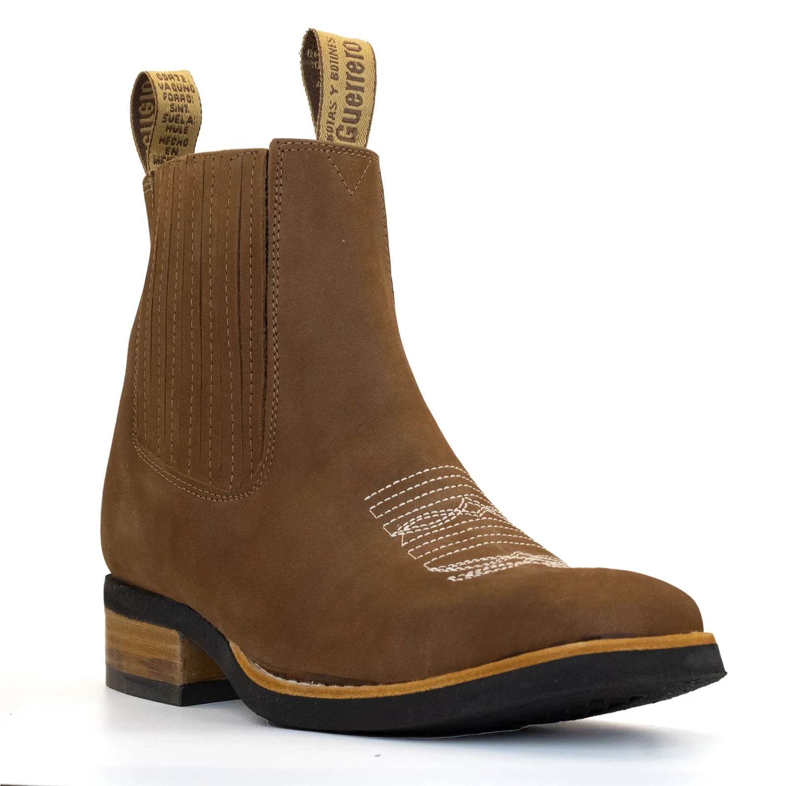 BOTIN GUERRERO CUADRADO NOBUCK ORO