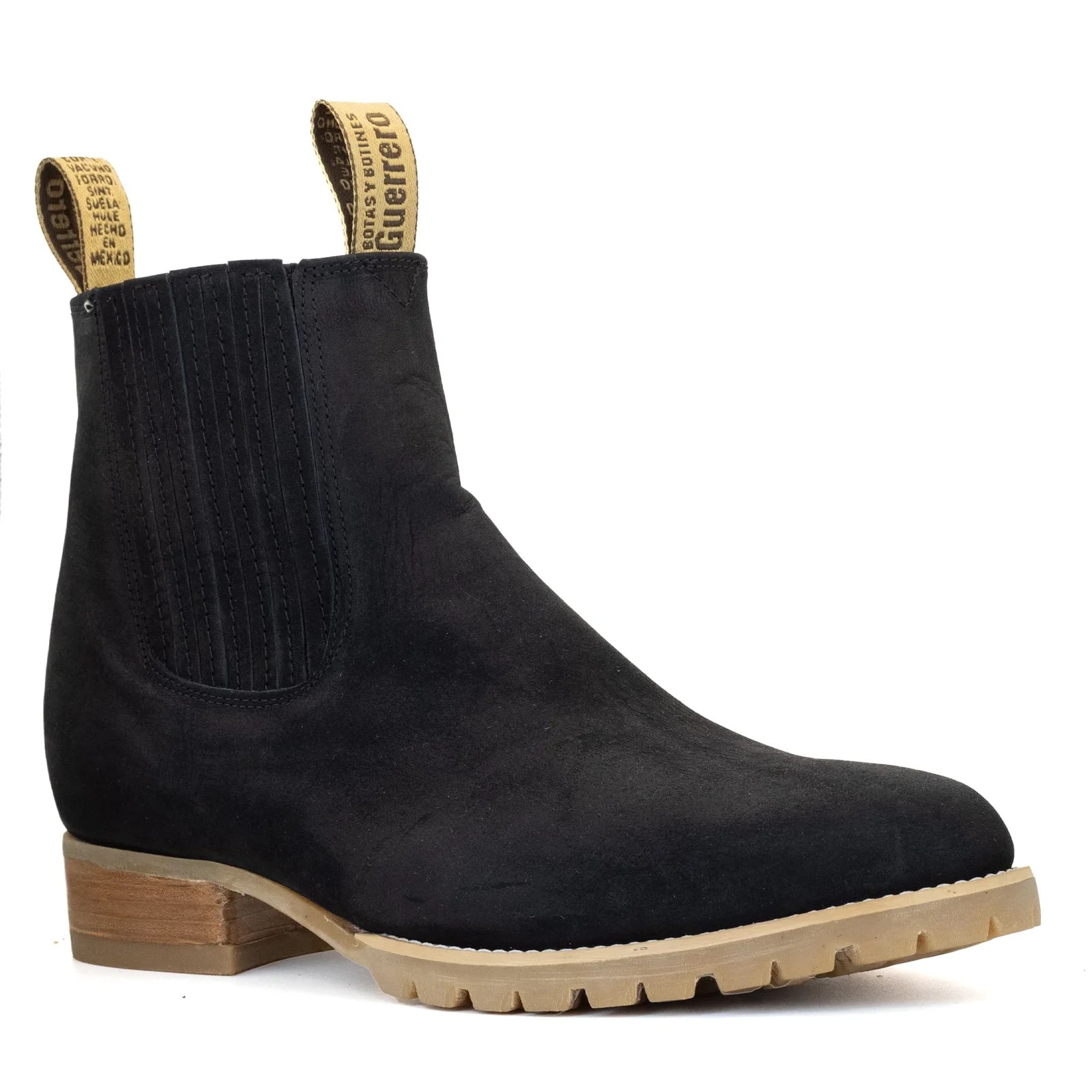 BOTIN GUERRERO REDONDO NOBUCK NEGRO