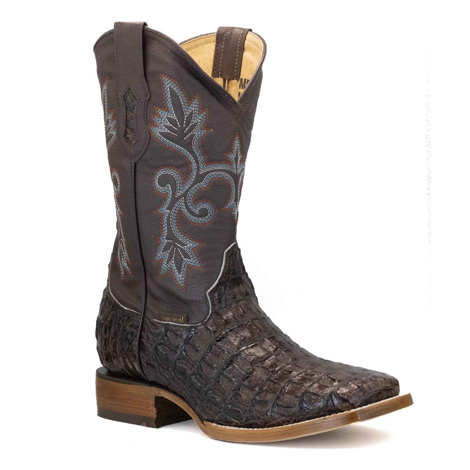 BOTA VAQUERO SM HORMA RODEO IMIT. COCODRILO CAFE.