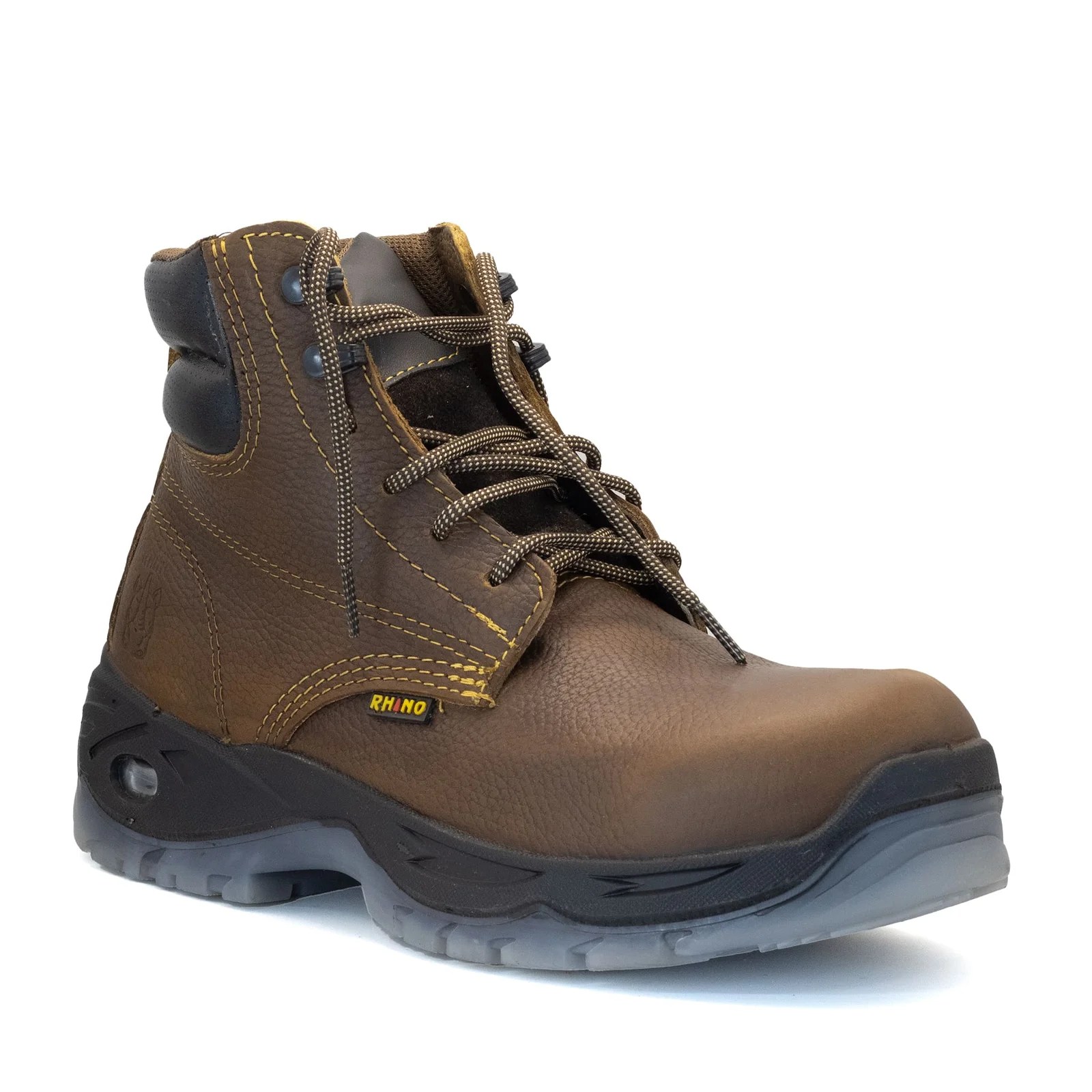 BOTA RHINO DE TRABAJO CON CASCO CAFE