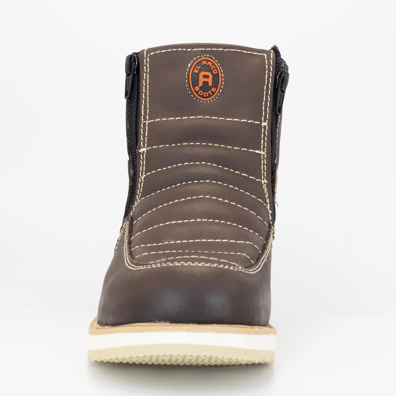 BOTA DE CASUAL CON CIERRE CAFE