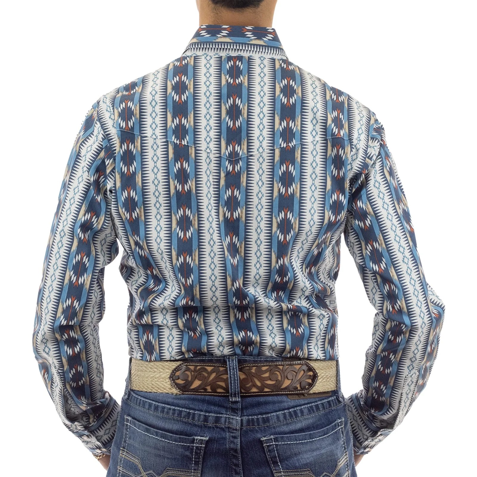 CAMISA VAQUERA MANGA LARGA WRANGLER HOMBRE AZUL