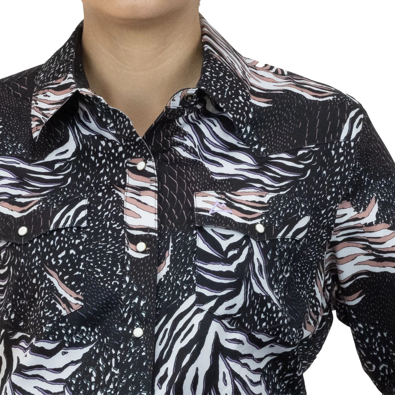 CAMISA VAQUERA ICY DENVER PREMIUM ANIMAL PRINT NEGRO