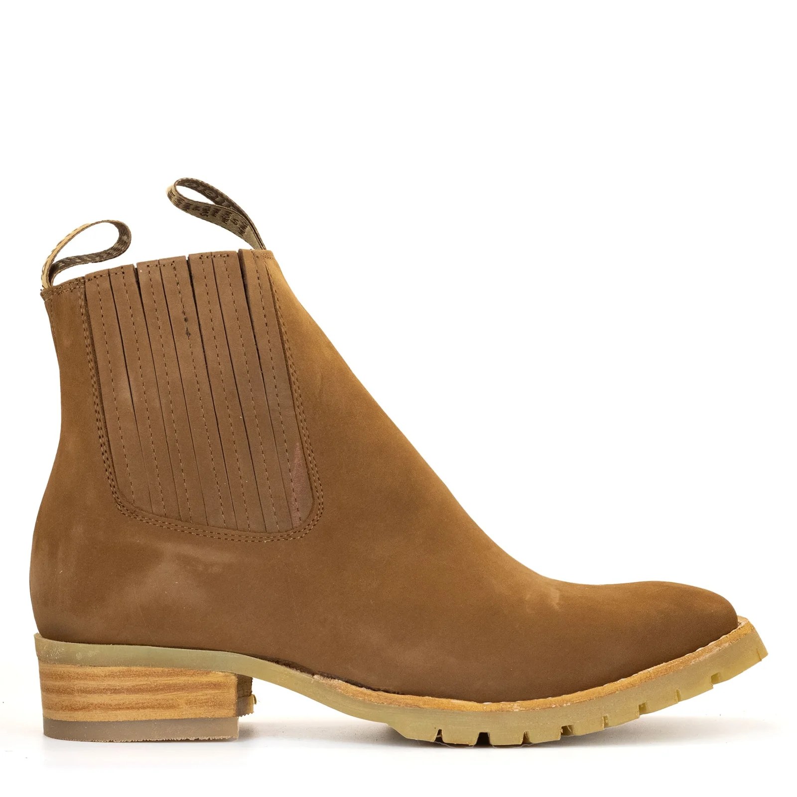 BOTIN GUERRERO CUADRADO NOBUCK ORO
