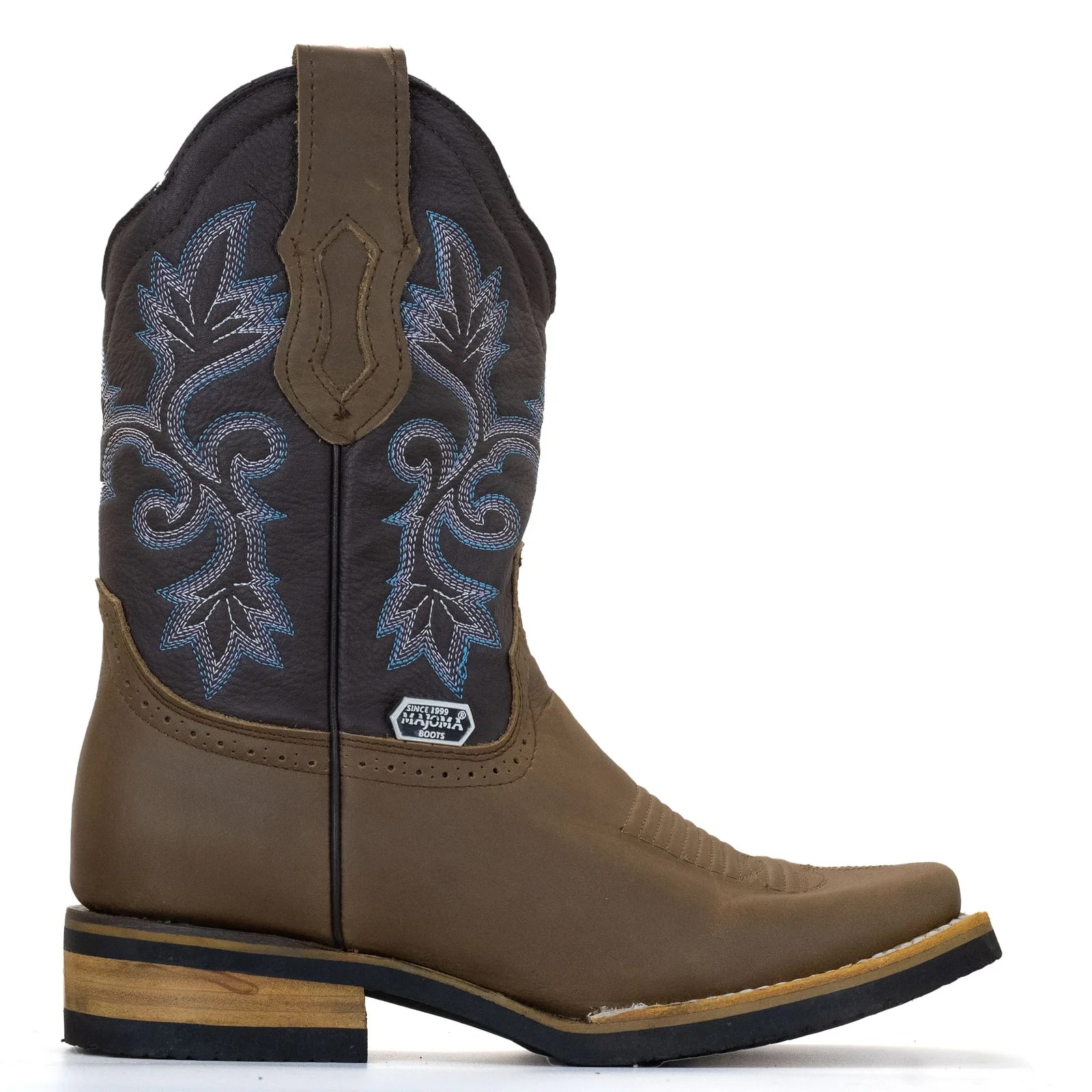 BOTA MAJOMA VAQUERA HORMA CUADRADA TABACO