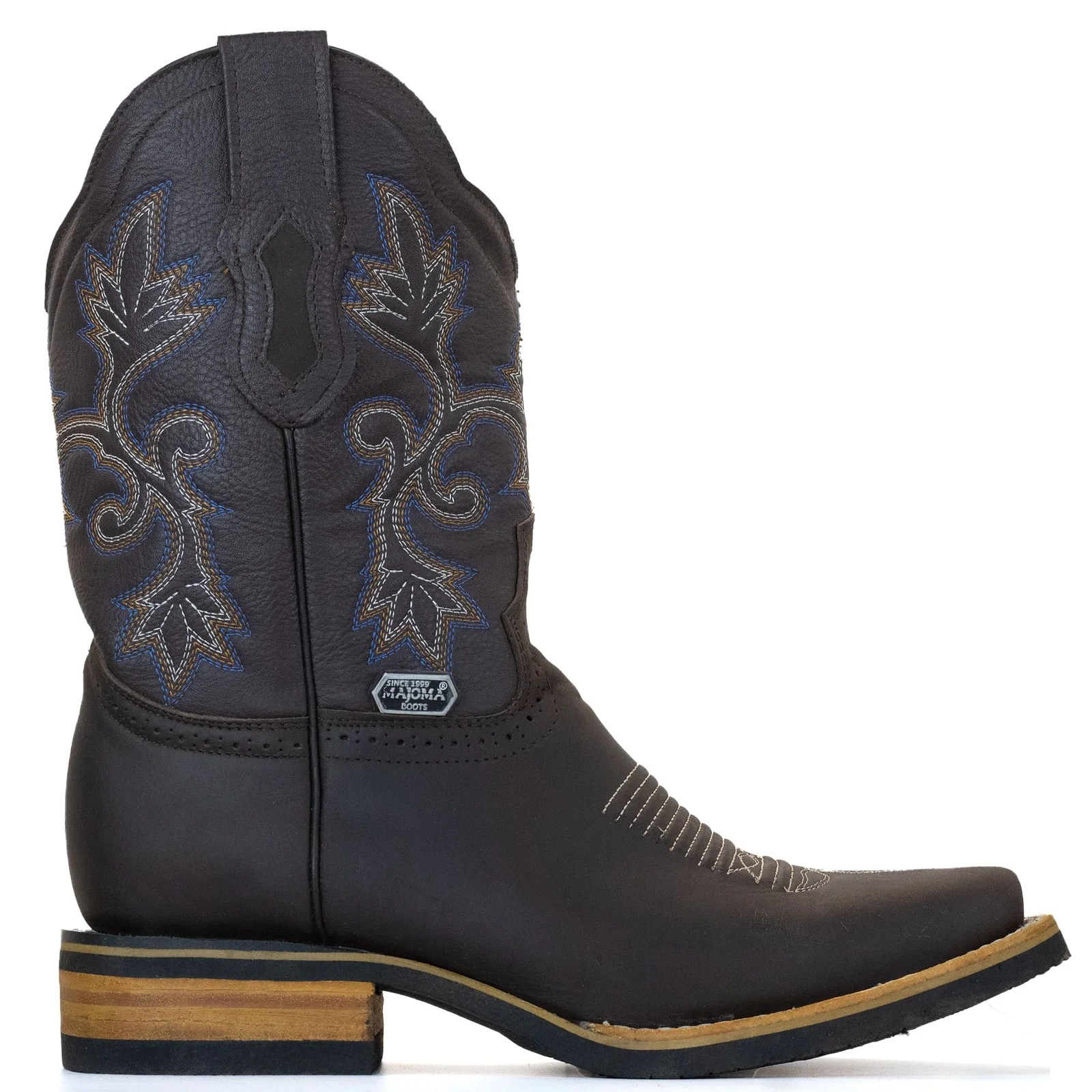 BOTA MAJOMA VAQUERA HORMA CUADRADA CAFE