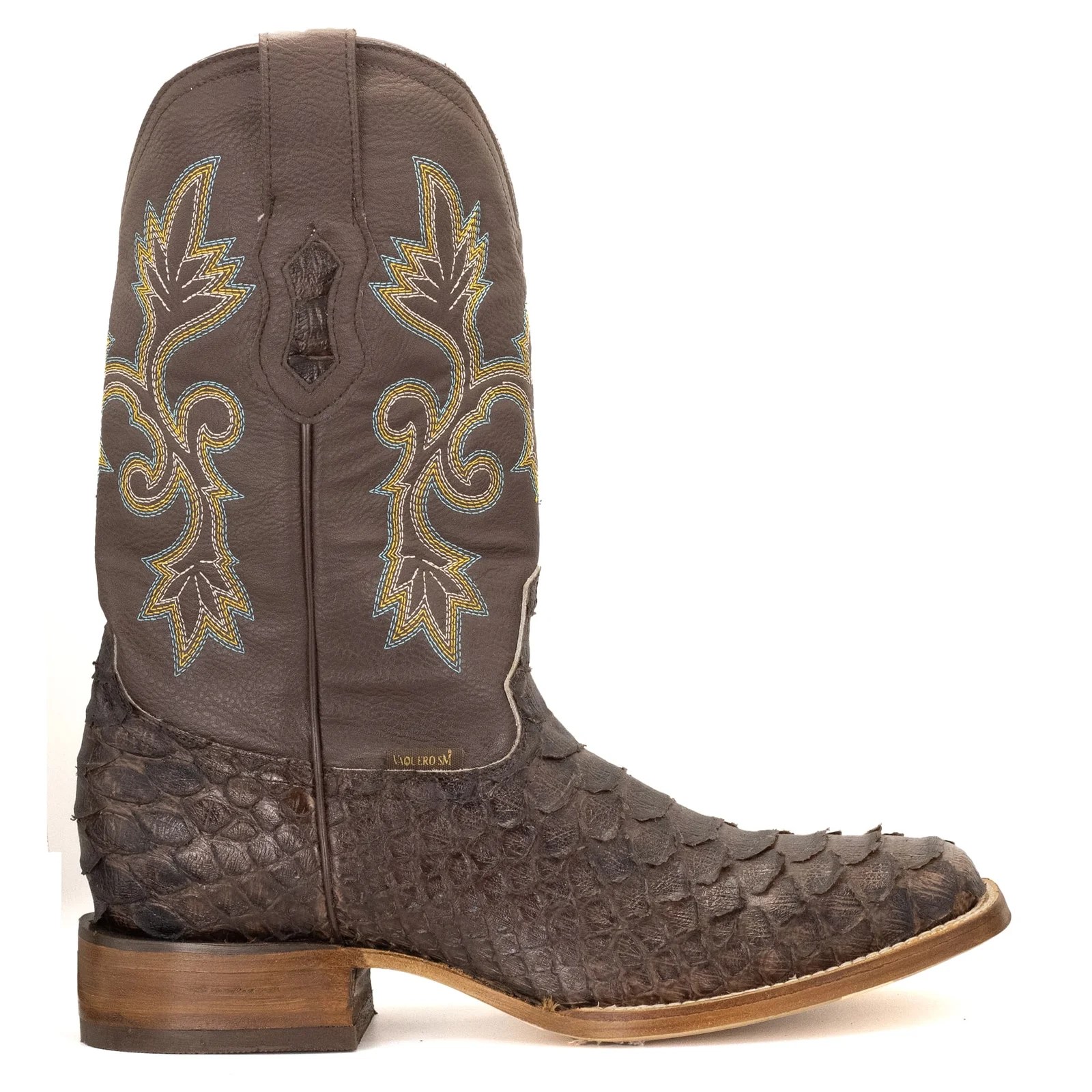 BOTA VAQUERO SM HORMA RODEO IMIT. PITON CAFE.