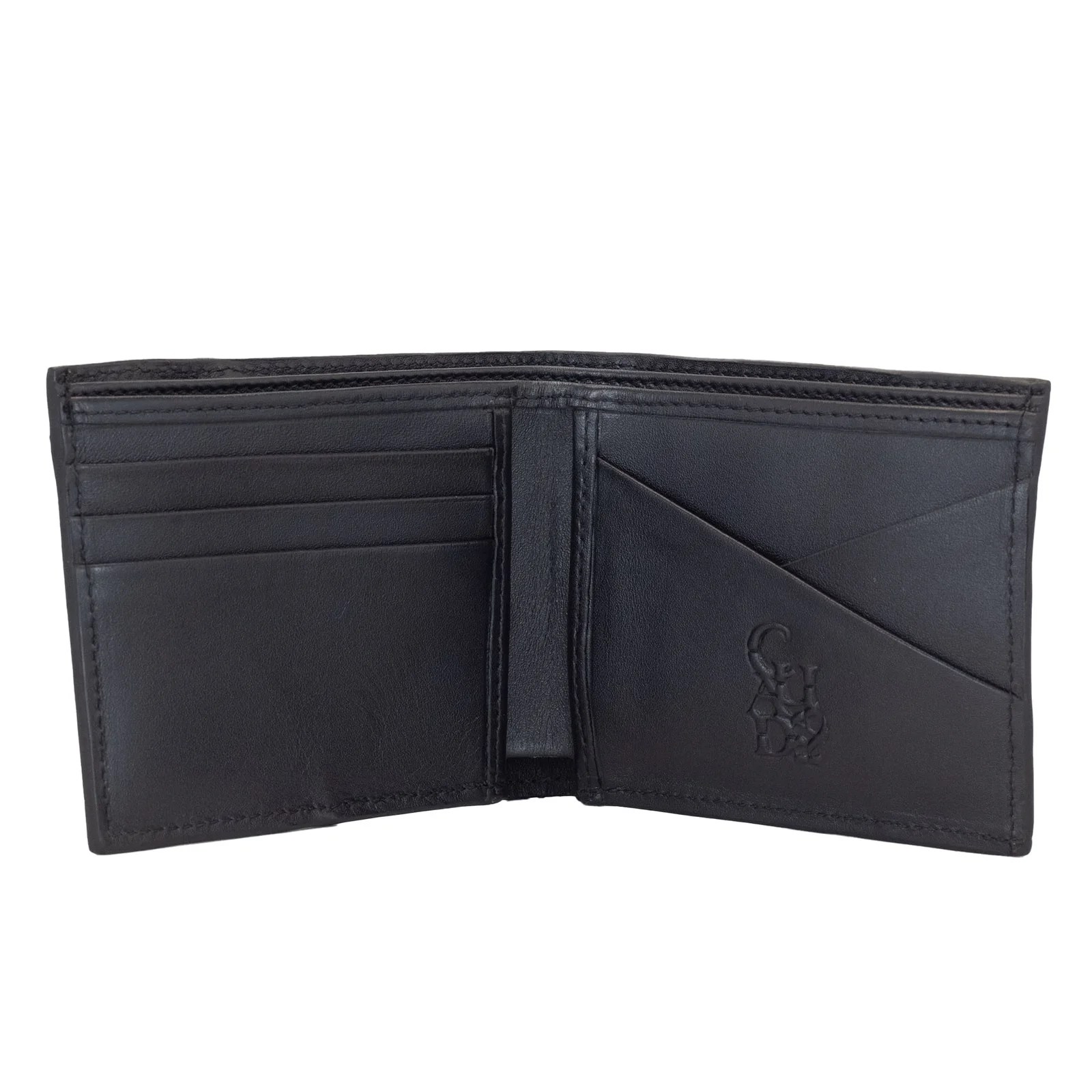 CARTERA EN PIEL GENUINA DE MANTARRAYA NEGRA.