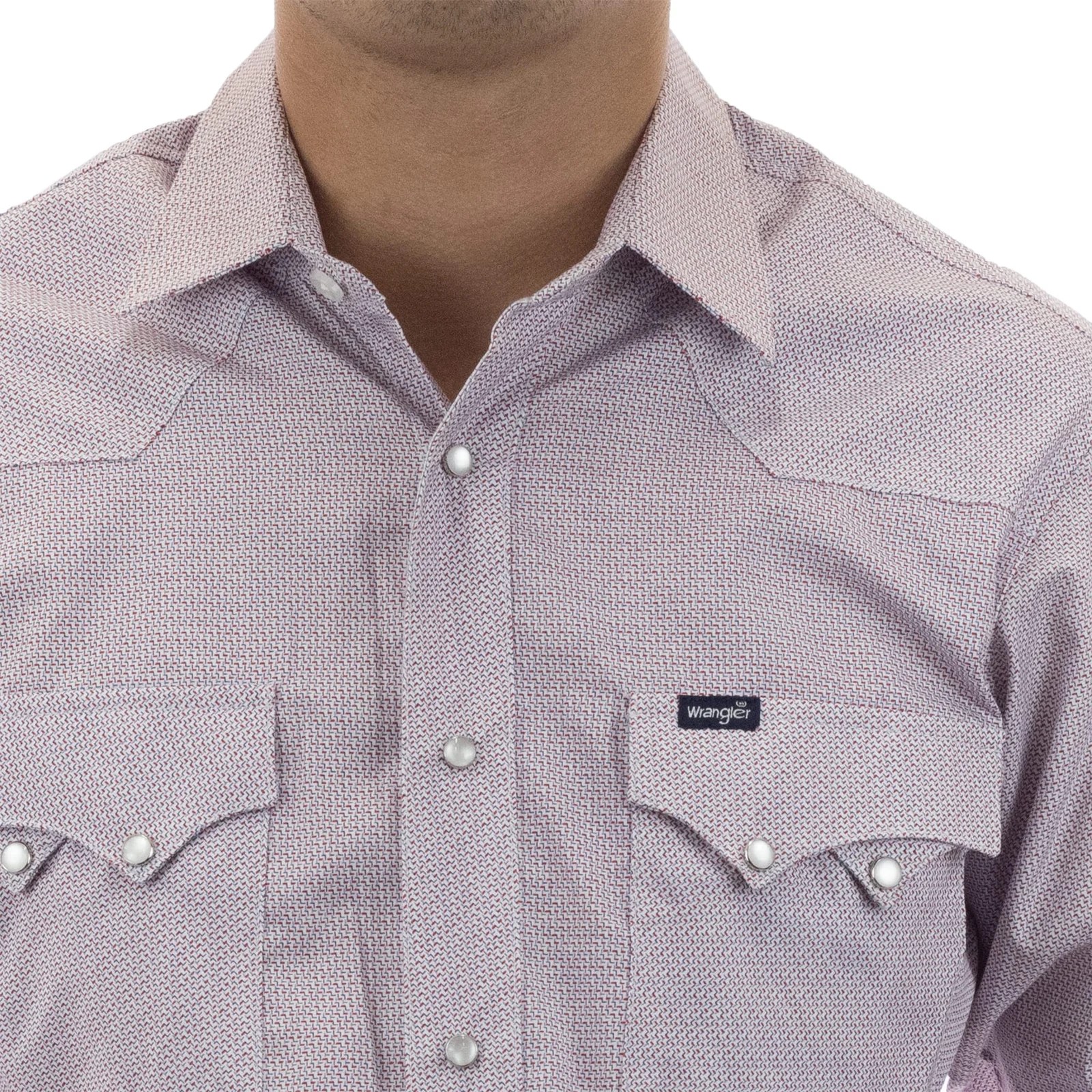CAMISA VAQUERA MANGA LARGA WRANGLER HOMBRE ROJO