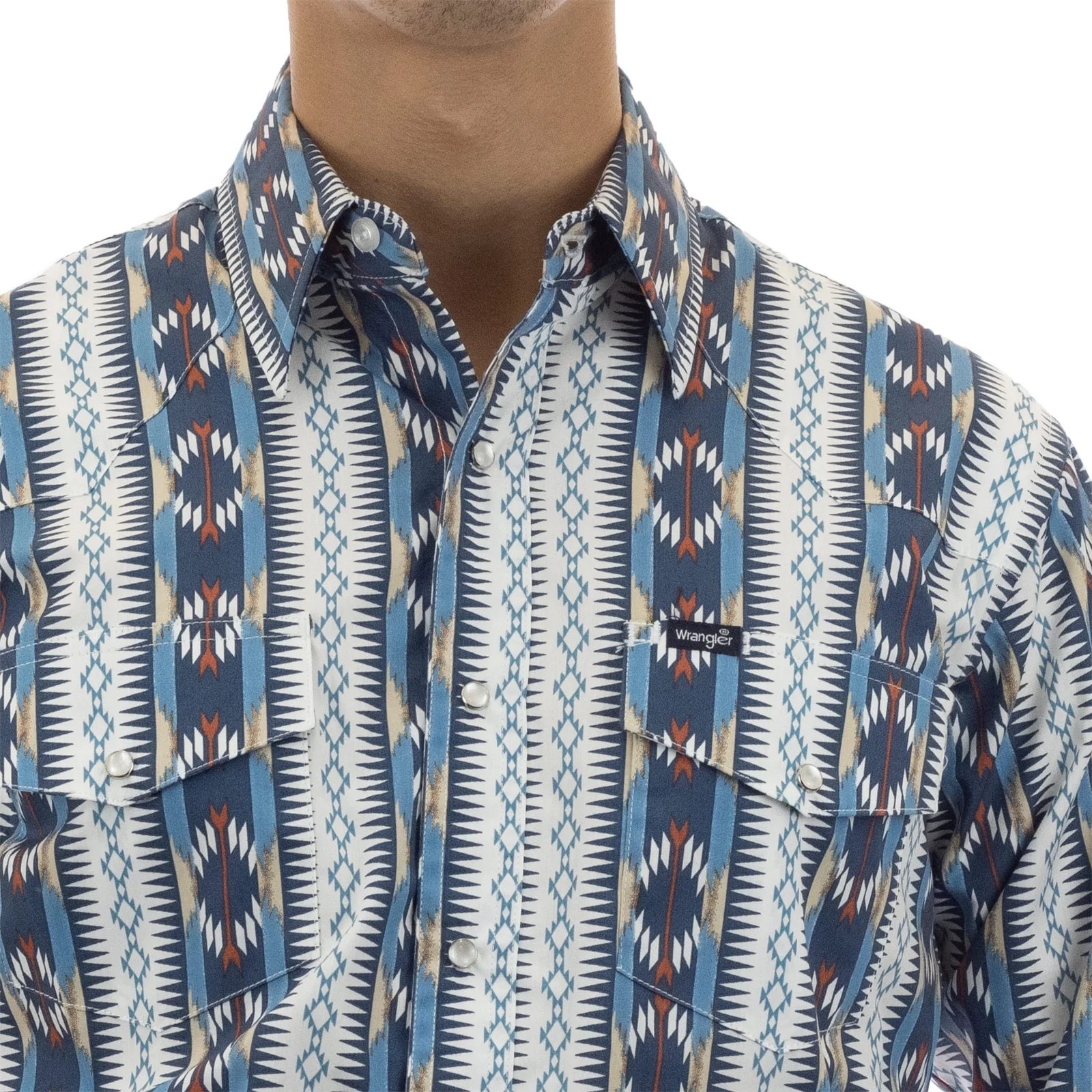 CAMISA VAQUERA MANGA LARGA WRANGLER HOMBRE AZUL