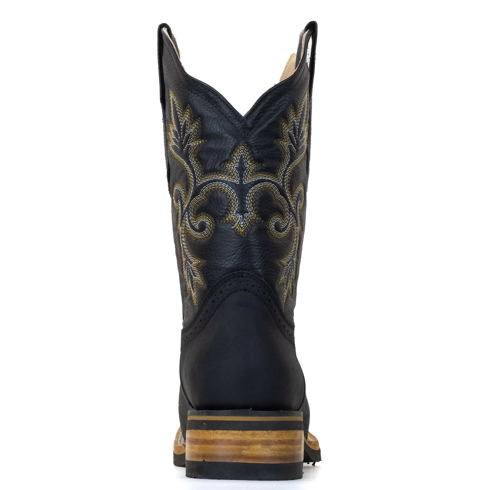 BOTA MAJOMA VAQUERA HORMA CUADRADA NEGRA