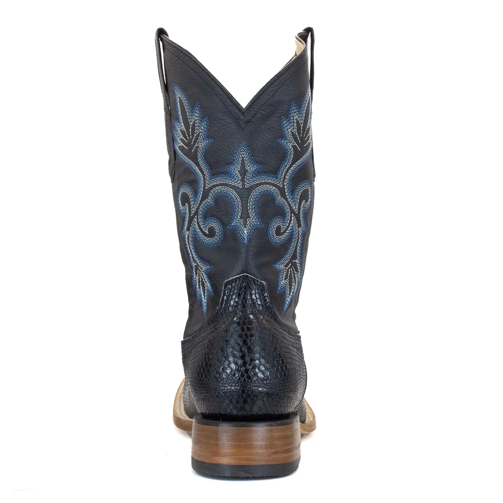 BOTA VAQUERO SM HORMA RODEO IMIT. ARMADILLO NEGRO